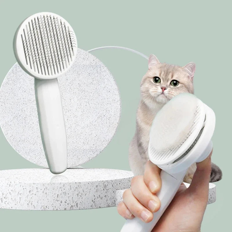 One-Click Pet Grooming Comb